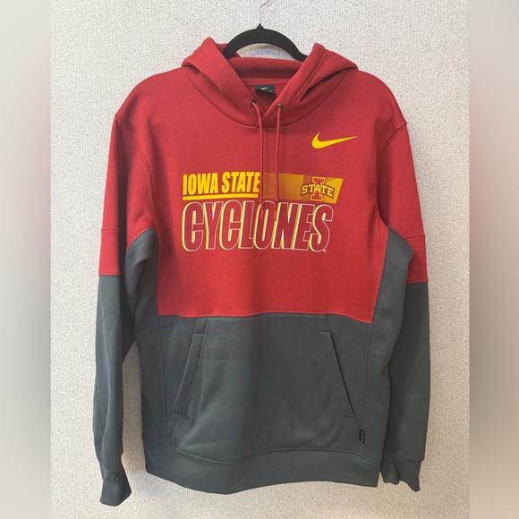Nike Dri-Fit Men Size Medium On Field Iowa State‎ Cyclones Pullover Hoodie - Picture 1 of 6